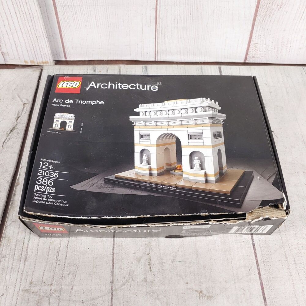 Incomplete - LEGO Architecture Arc de Triomphe 21036 - Paris FRANCE Building Set